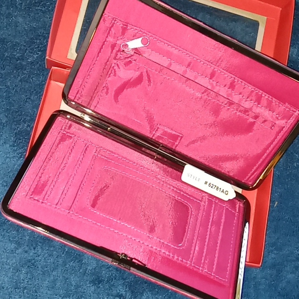 Distressed HOT PINK WALLET💞